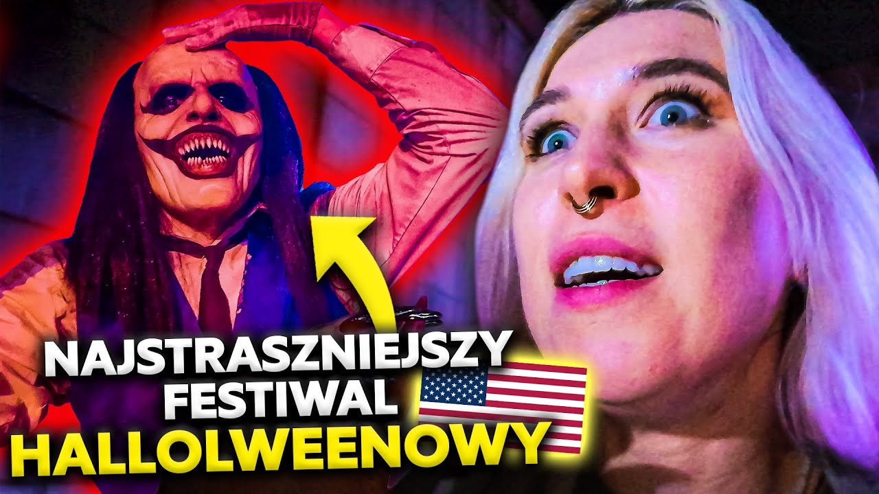 👻 ODWIEDZAM DOM STRACHÓW i MIASTECZKO HALLOWEEN W USA! 🎃 Agnieszka Grzelak Vlog