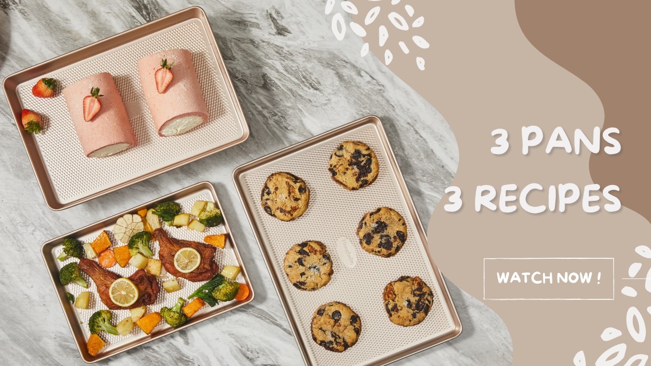 One Baking Sheet Set, So Many Meals | 3 Easy Recipes (hongbake Diamond Pattern)