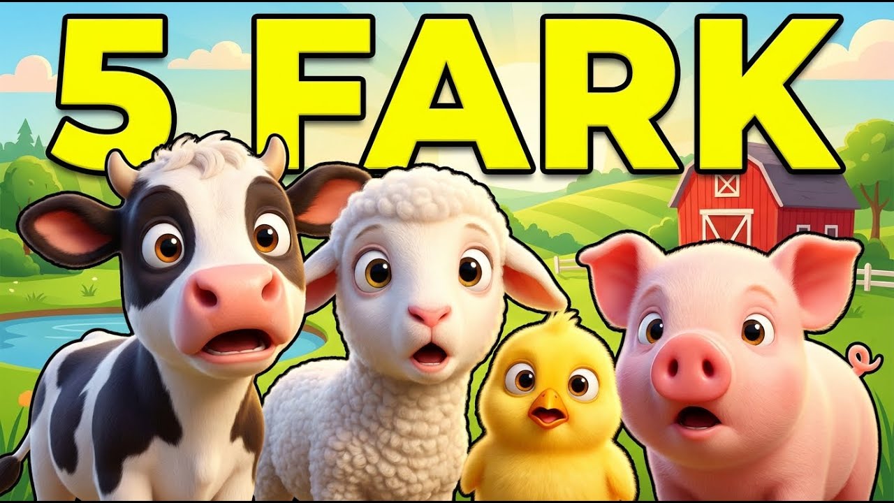 5 Farkı Bul: Bebek Çiftliği Hayvanları Macerası! 🐣 Eğlenceli Zeka Oyunu Çocuklar İçin