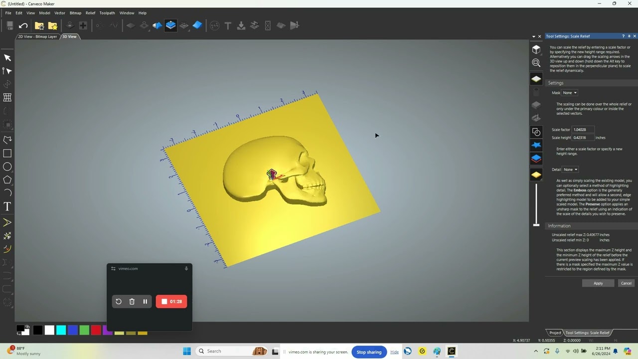 Carveco Maker Import STL and Carve