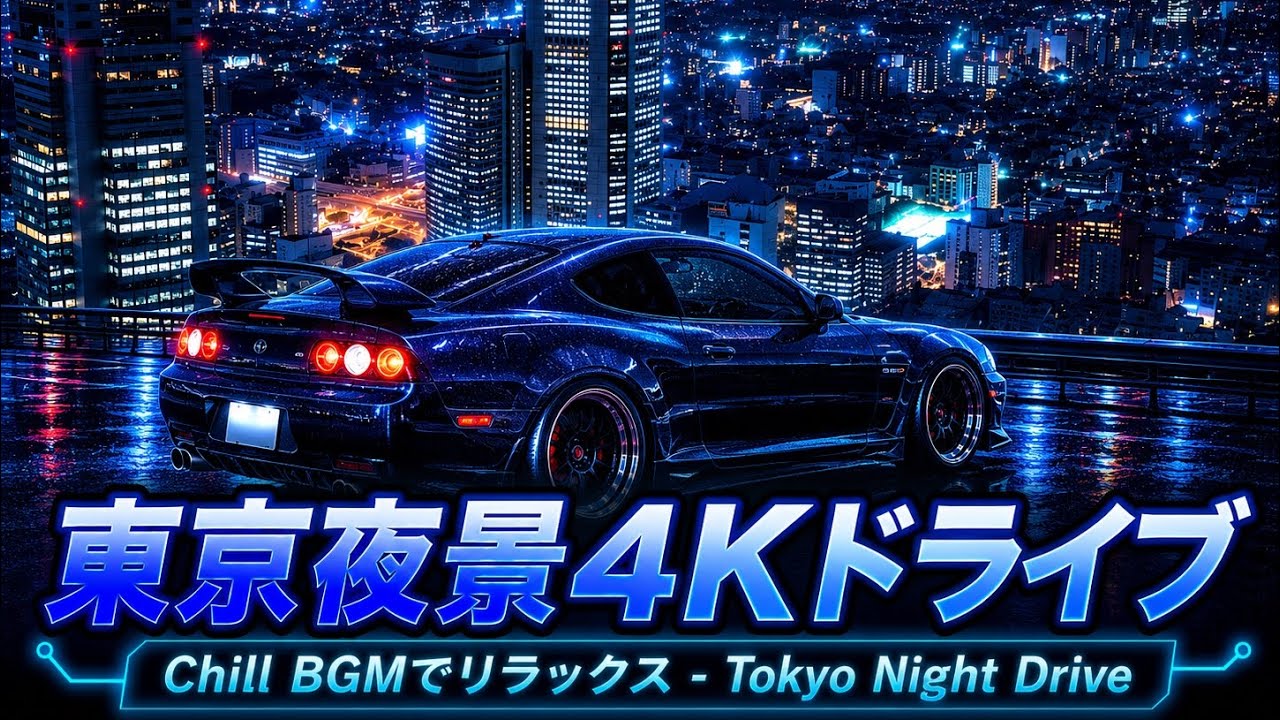 3.東京夜景4K × Chill BGM – Tokyo Night Drive｜ TokyoCityNight