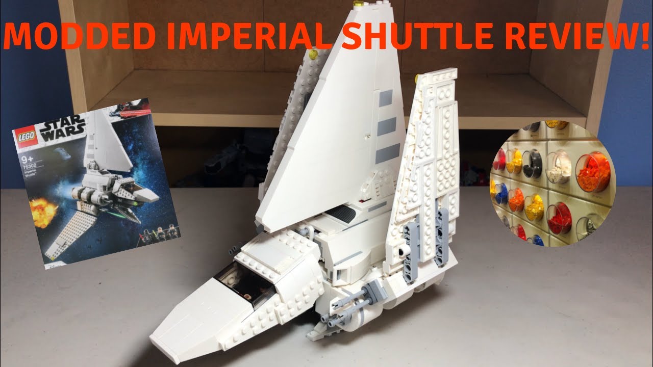 LEGO Star Wars 75302 MODDED IMPERIAL SHUTTLE Review! (2021)