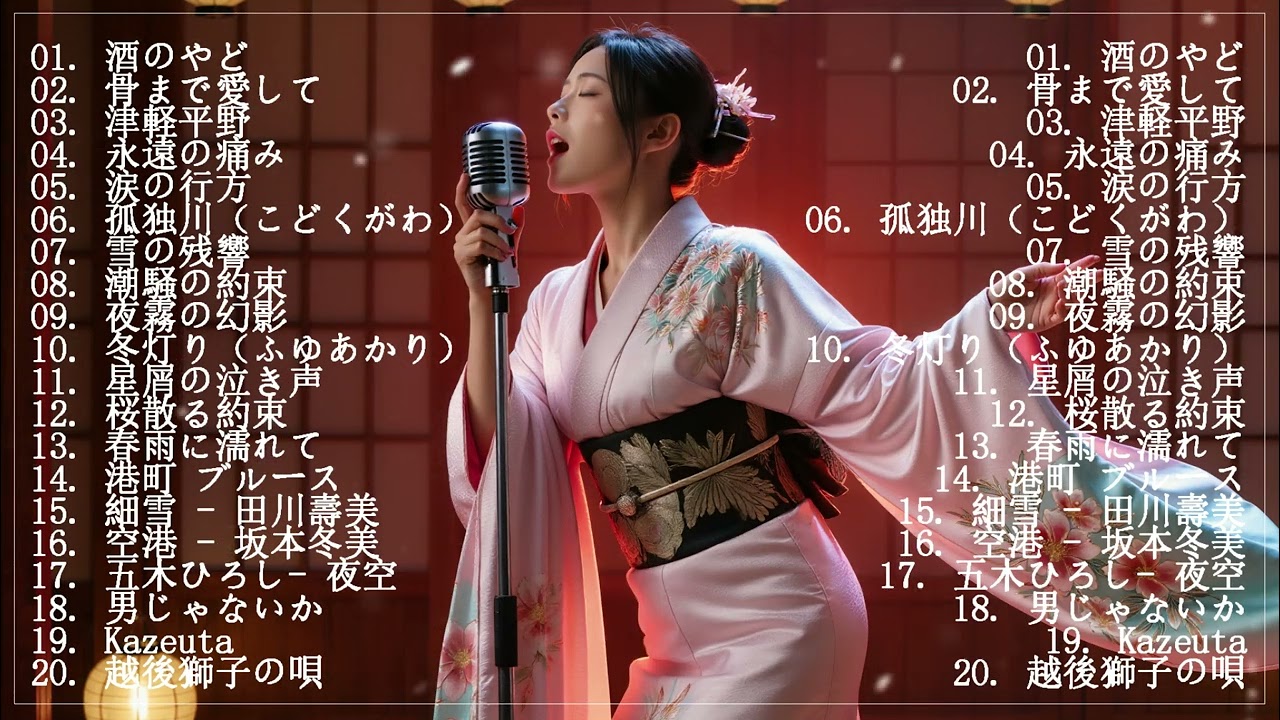 演歌ベストコレクション｜昭和の名演歌💝🔊🎷 演歌の調べに包まれて、あの日の涙を思い出す