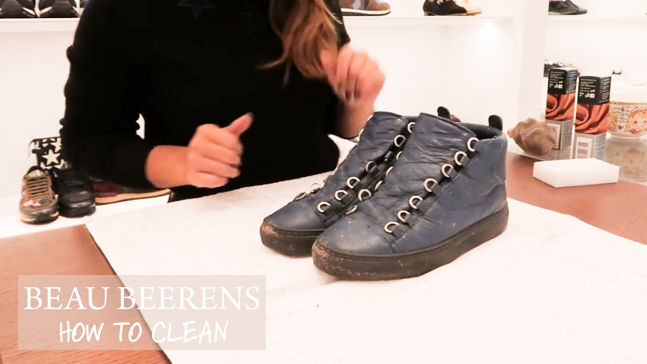 How to clean: Balenciaga Arena (ENG SUB)