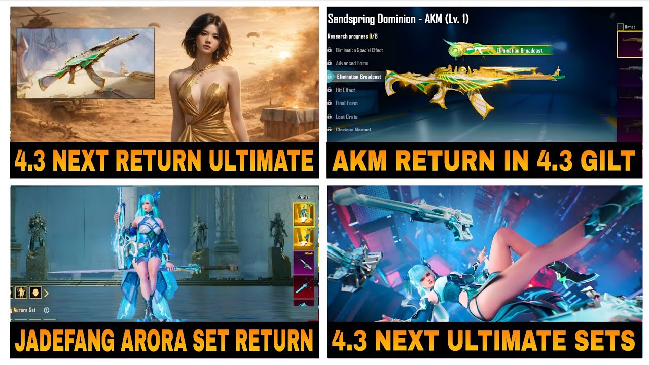 🔴 4.3 NEXT RETURNING ULTIMATE 😍 | SANDSPRING DOMINION AKM RETURN |🔥NEXT ULTIMATE SETS LEAKS | ✅