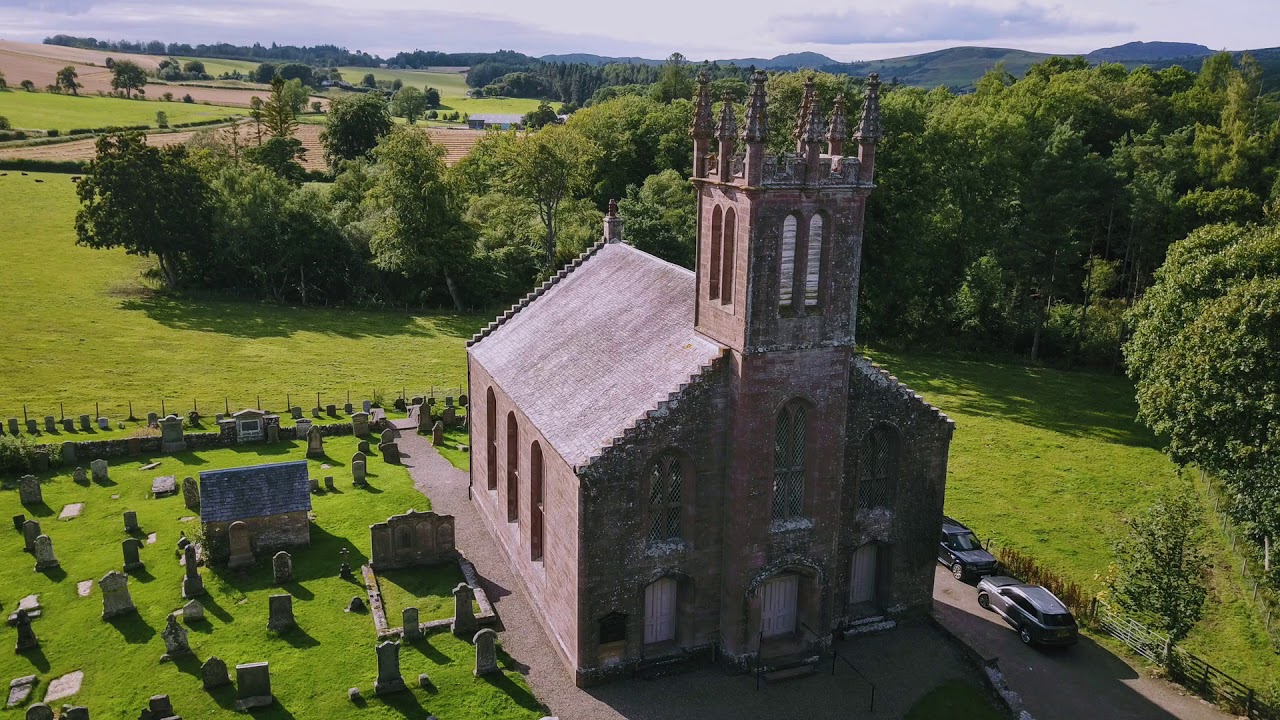 Loch Clunie and Clunie Church, Blairgowrie, Scotland.
