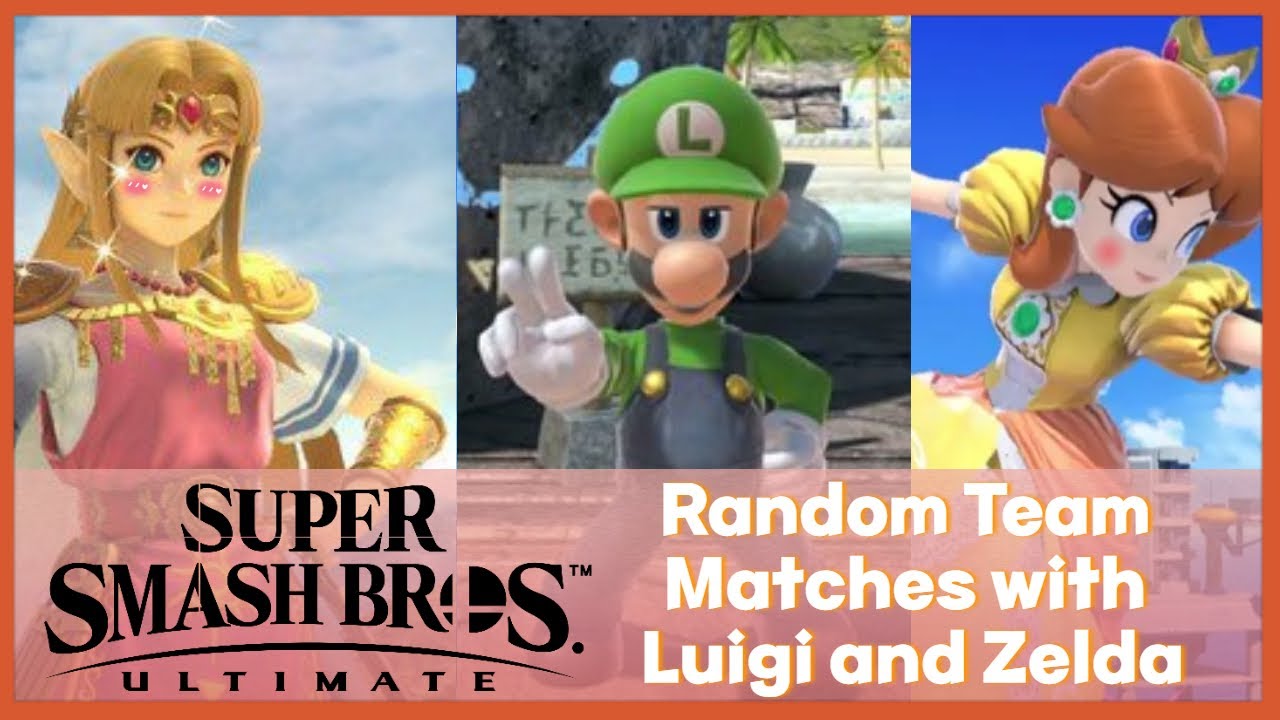 ✿ Super Smash Bros Ultimate - Random Team Matches with Luigi and Zelda | Daisy Gameplay ✿