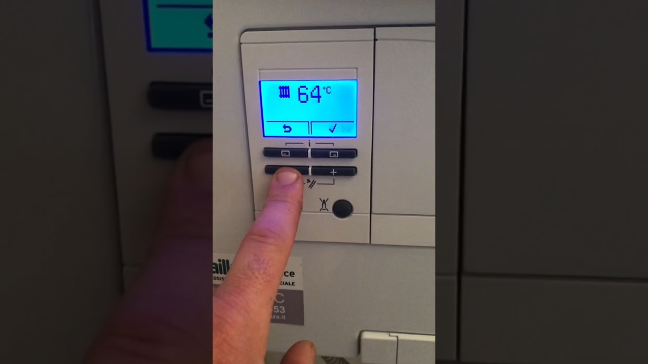 Attivare e disattivare riscaldamento da caldaia Vaillant  #inverno #freddo #riscaldamento #caldaia