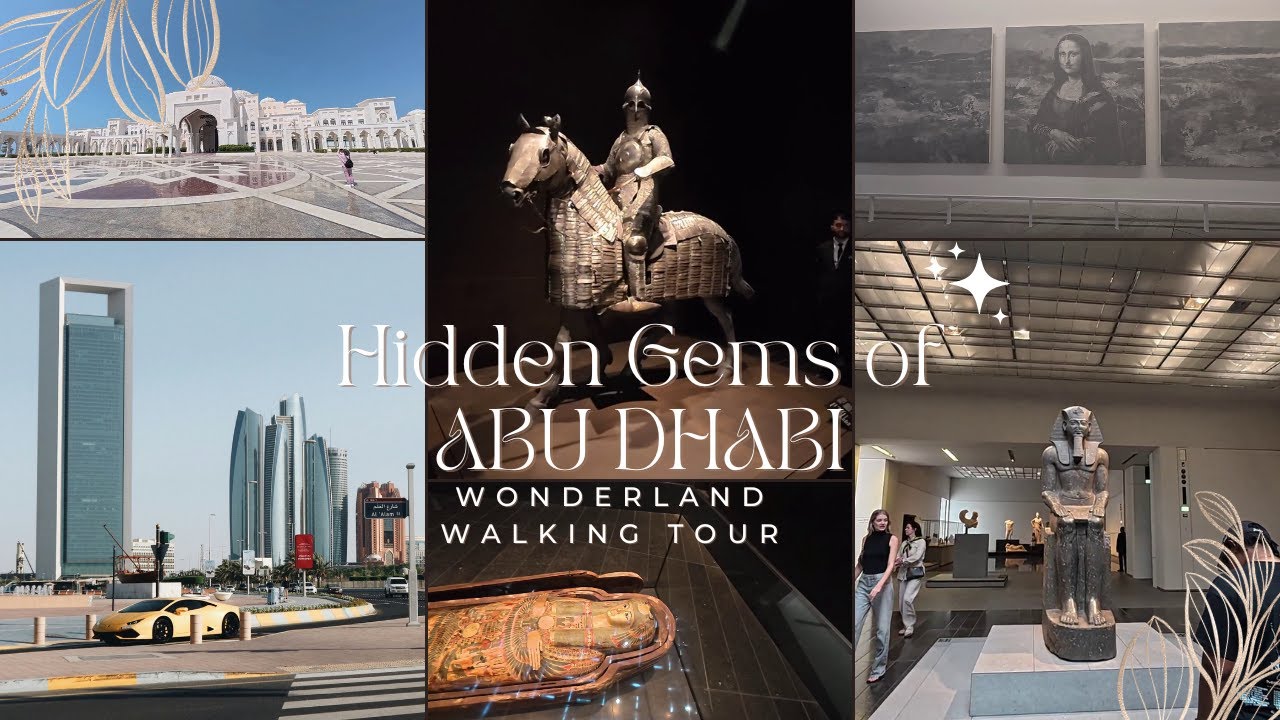 Abu Dhabi 4K Walking Tour: Sheikh Zayed Mosque, Emirates Palace, Qasr Al Watan, Louvre Museum