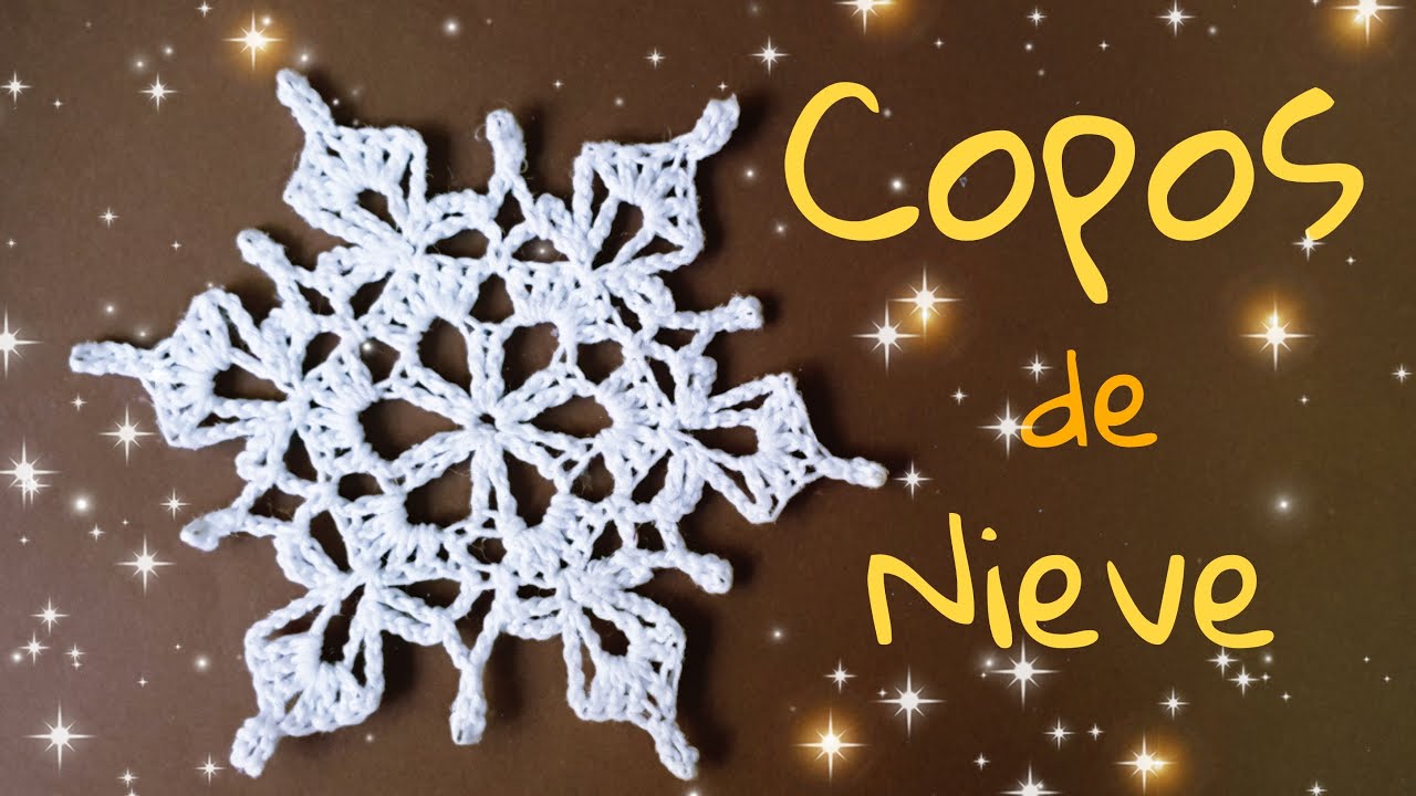 ❄ Copo de Nieve Tejido a Crochet #1 ❄Adornos Navideños❄sub 🇺🇸