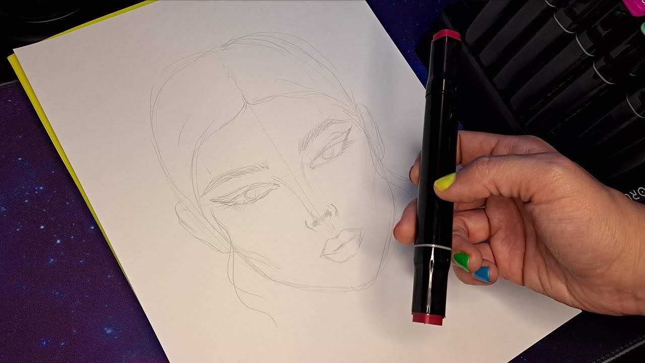 🖍️Markers sounds ASMR - Pintando con marcadores 🖍️