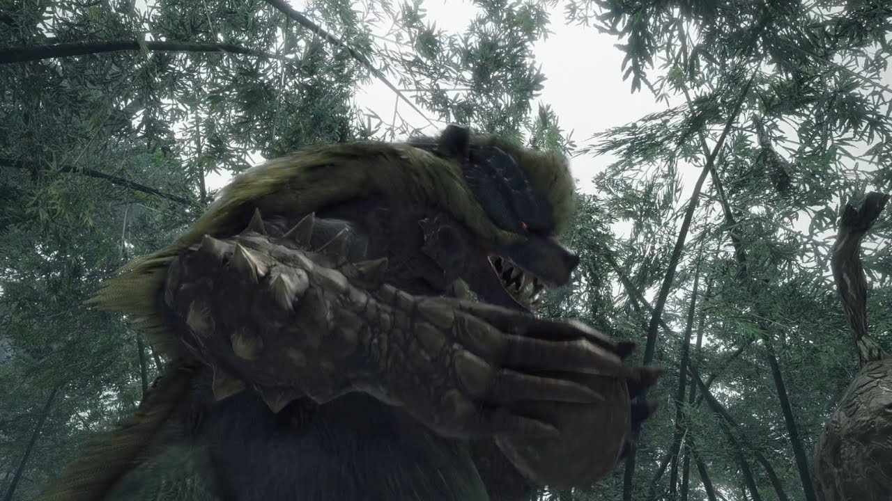MH Rise - Arzuros Eating Honey