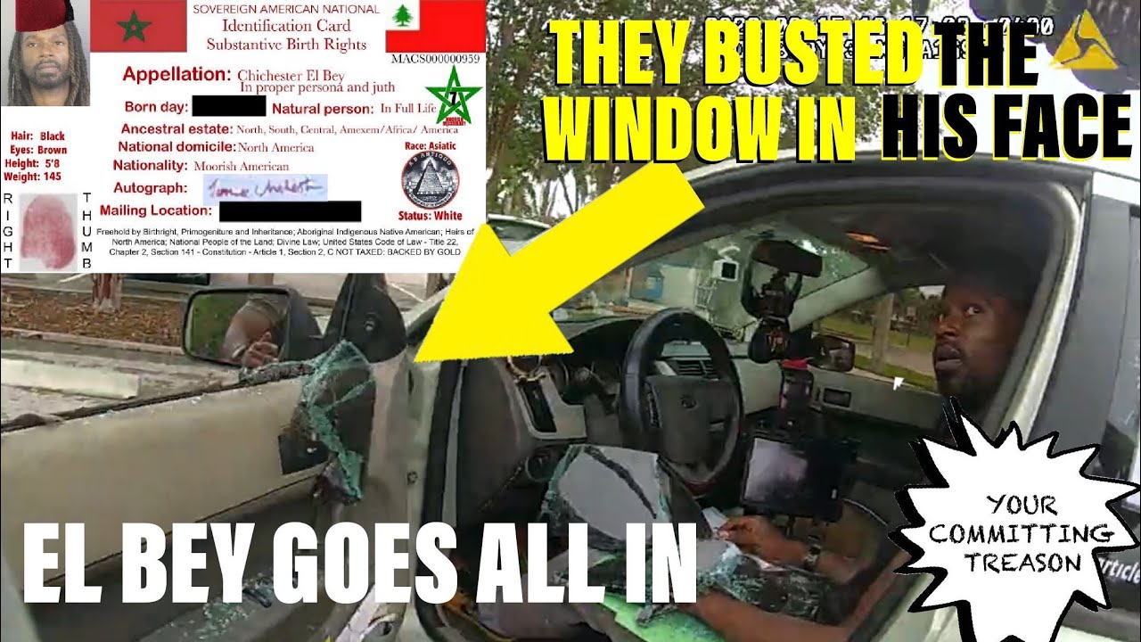 Sovereign Citizen Gets His Window Busted Right In His Face