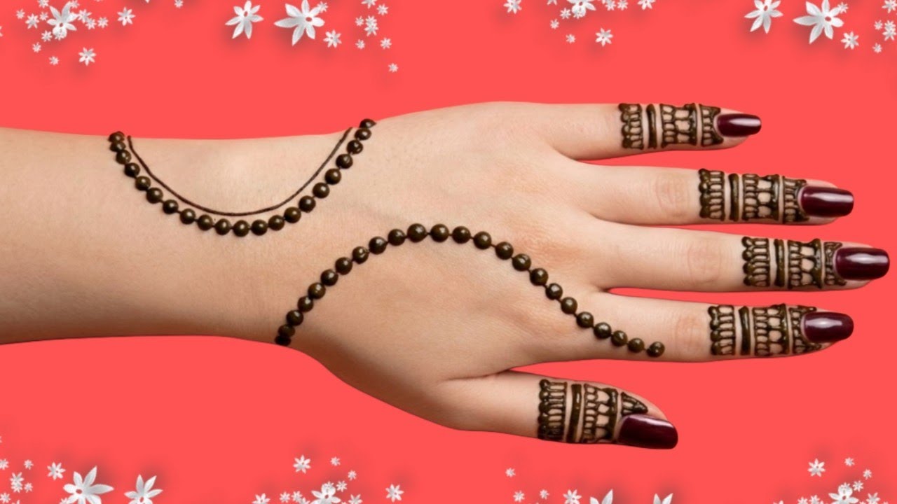 New Easy Dots Mehndi Design | Jwellery Mehandi Designs | Back Hand Mehendi Designs 