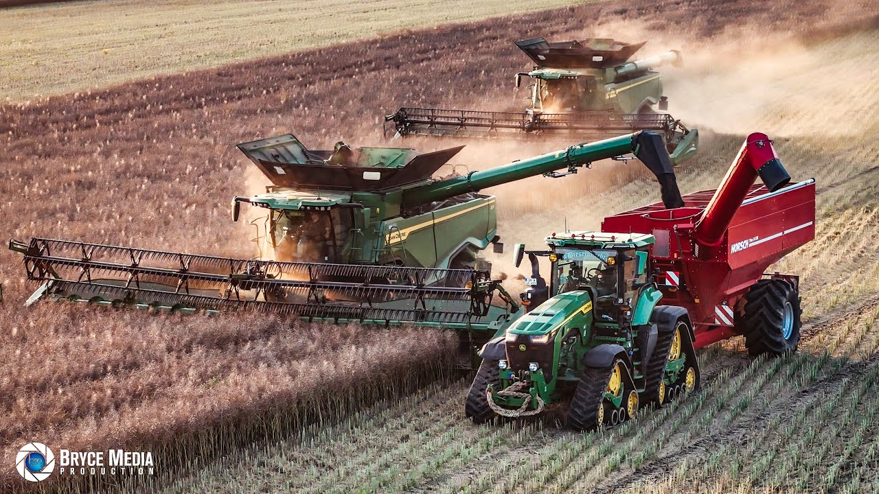John Deere X9 1000 x2 & John Deere 8RX mit Horsch Titan. Epische Ernteaktion in MV - Ernte 2025