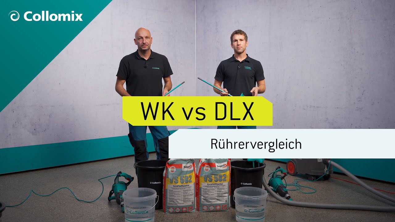 🇩🇪 Spachtelmasse mischen | Warum der R&uuml;hrer DLX von Collomix ideal daf&uuml;r ist.