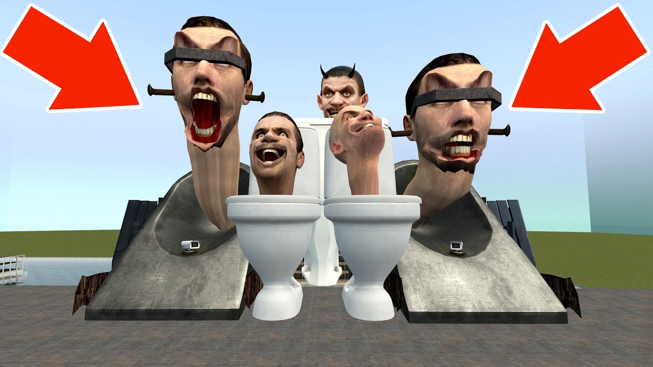 Спартанец пинает все новые мемы про туалеты Skibidi в гигантской водной яме #260 - Garry's Mod