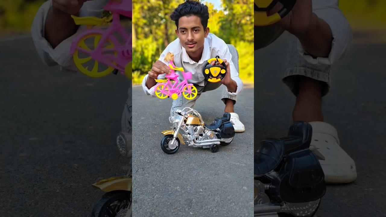 Mini cycle vs big rc bullet bike unboxing review|