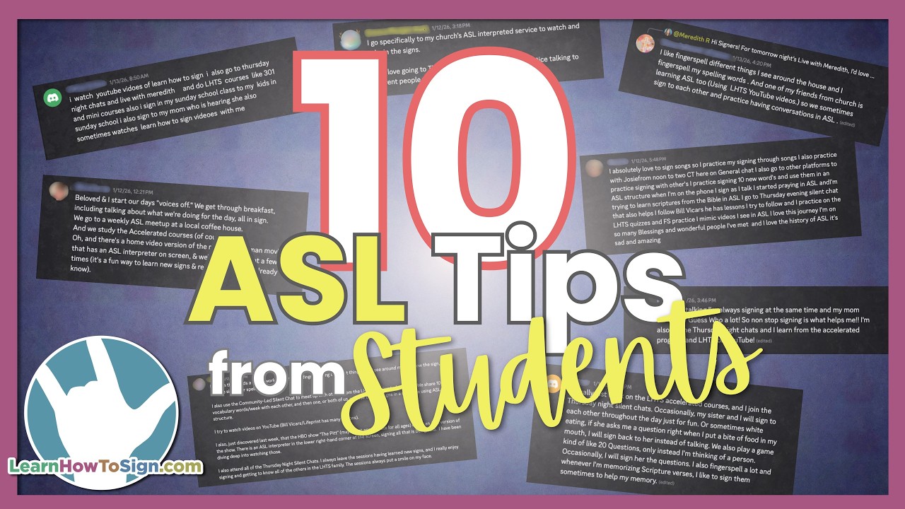 10 Tips For Learning ASL | Practical Tips From REAL Learners