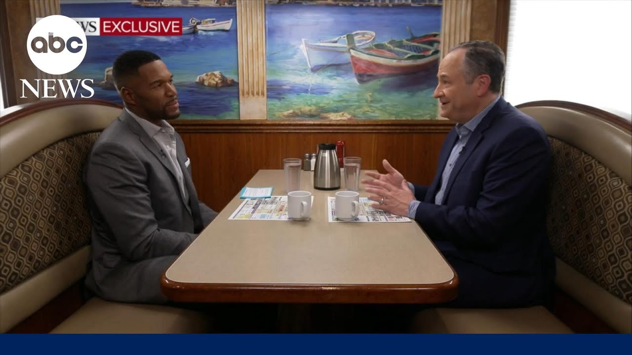 Second gentleman Doug Emhoff speaks with Michael Strahan about Harris’ 2024 campaign