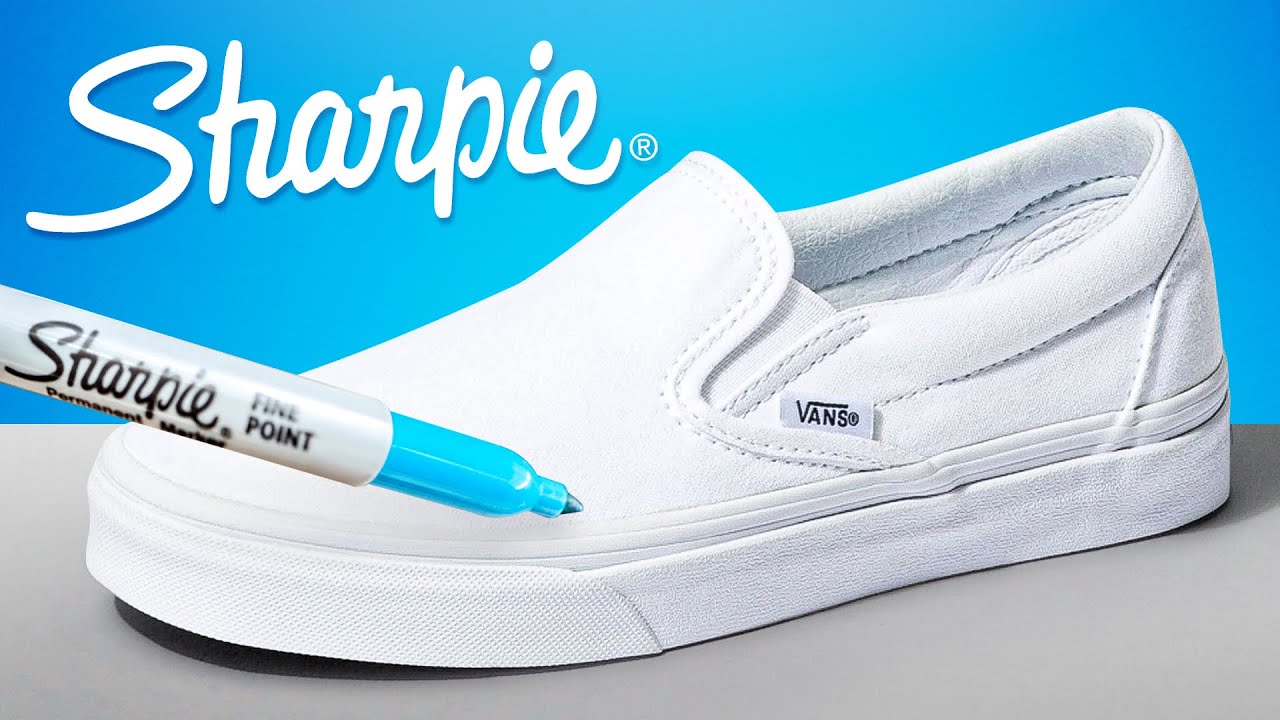 How To CUSTOMIZE SHOES With SHARPIES! (EASY)