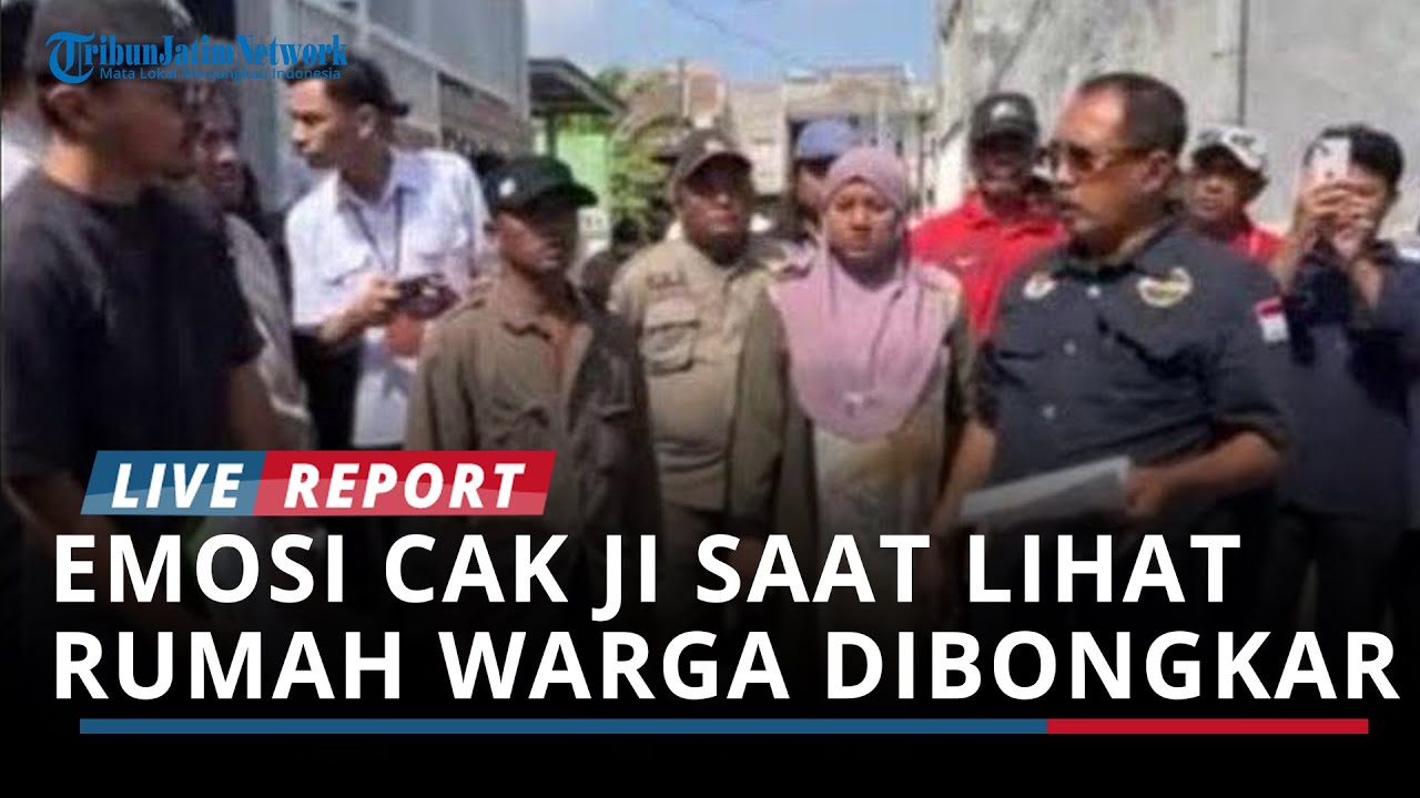 Murka Wakil Wali Kota Surabaya Lihat Rumah Warga Dibongkar Tetangga