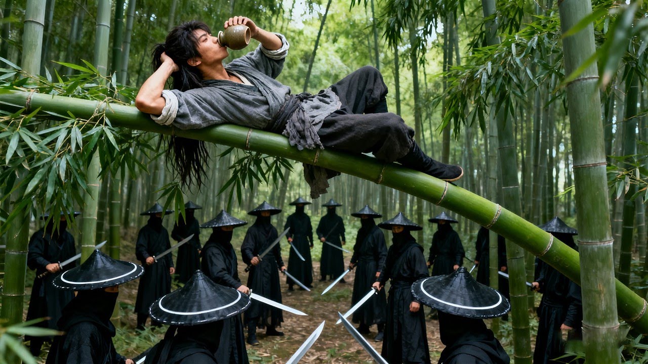 功夫小子劍法超群，一劍擊潰少林高僧！ #功夫 #kungfu