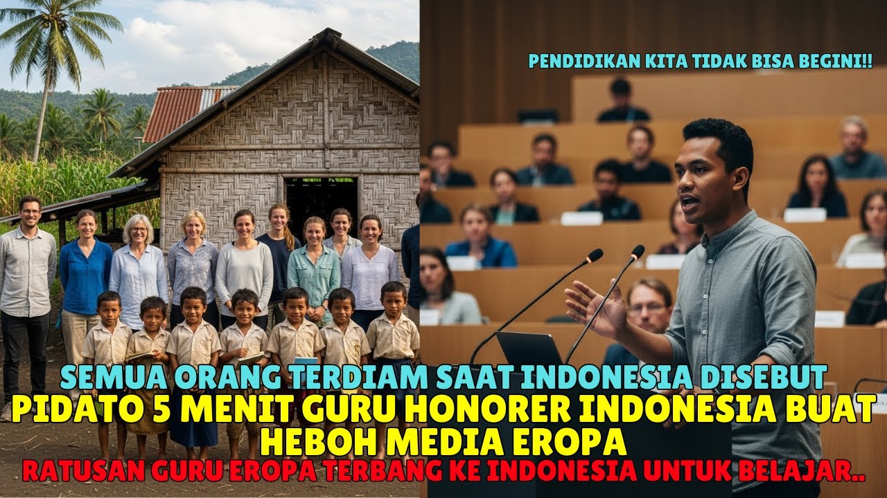 Pidato Guru Asal Flores Buat Heboh Media Eropa! Ribuan Guru Eropa Datang ke Indonesia..