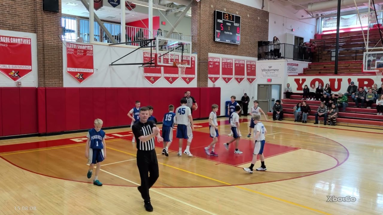 Ponderosa boys basketball JV vs Pondo part 1 
