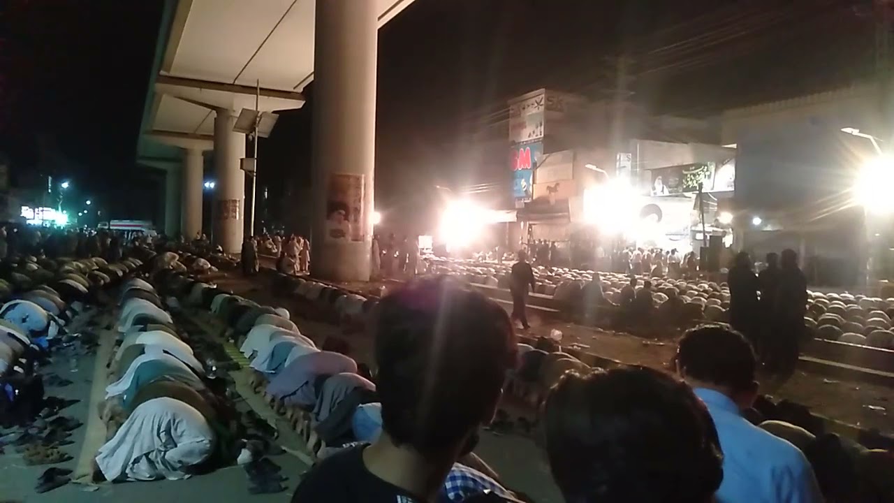 jamia masjid rahmatul Lil alameen me namaz e taraweeh ke manzir new video