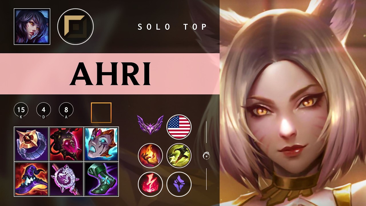 Ahri Top vs Garen - NA Master Patch 26.02