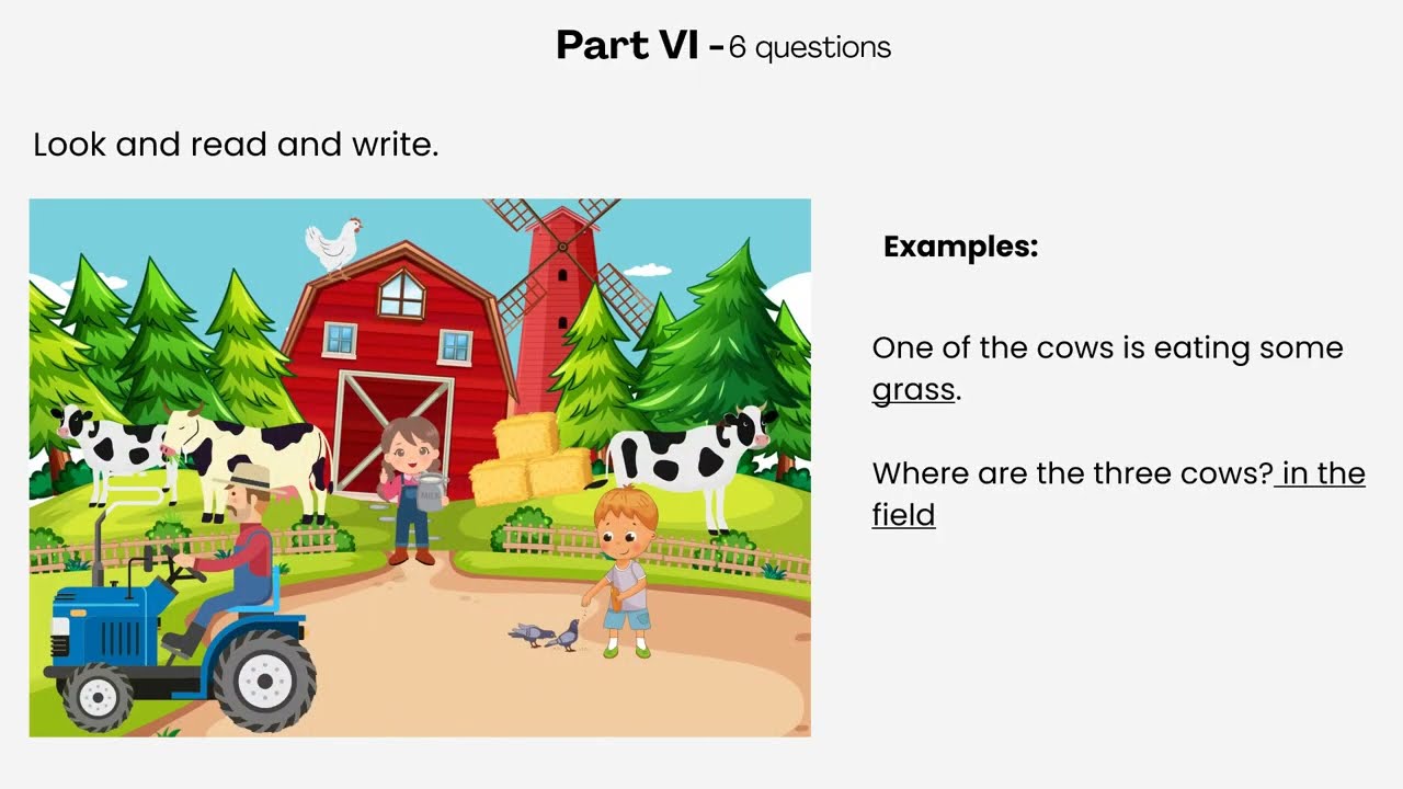 Reading and Writing - Movers Cambridge Exam Preparation