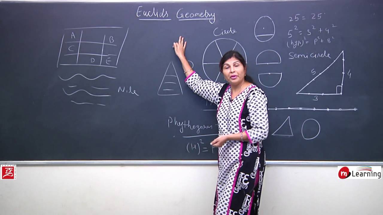 Introduction of Euclid's Geometry: Definition of Point, Plane, Line Segment, Ray - STD IX:  01/05