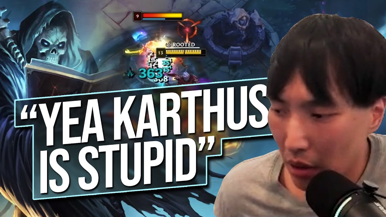 DOUBLELIFT WAS NOT HAPPY PLAYING VS MY KARTHUS