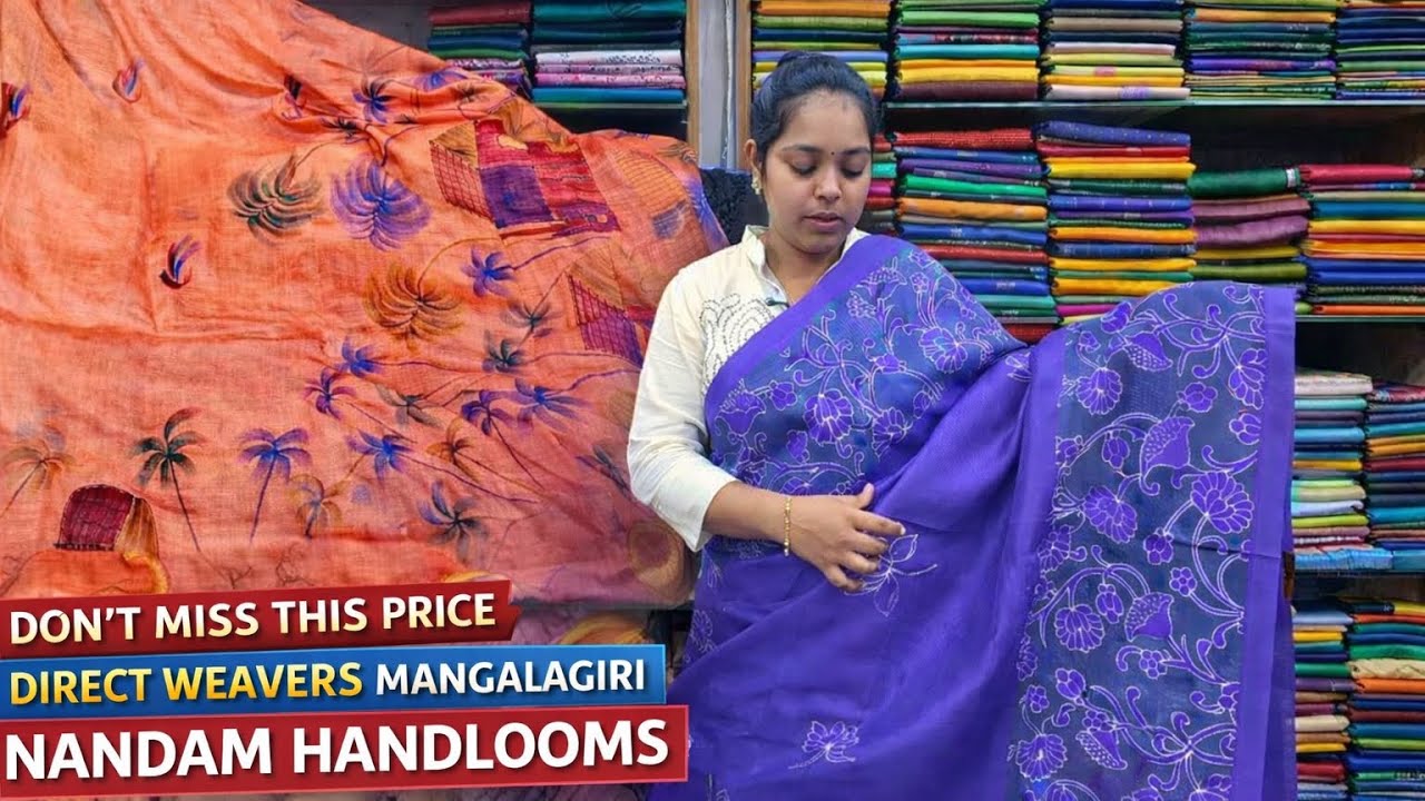 Don’t miss this prices and collection from direct weavers Nandam handloom 