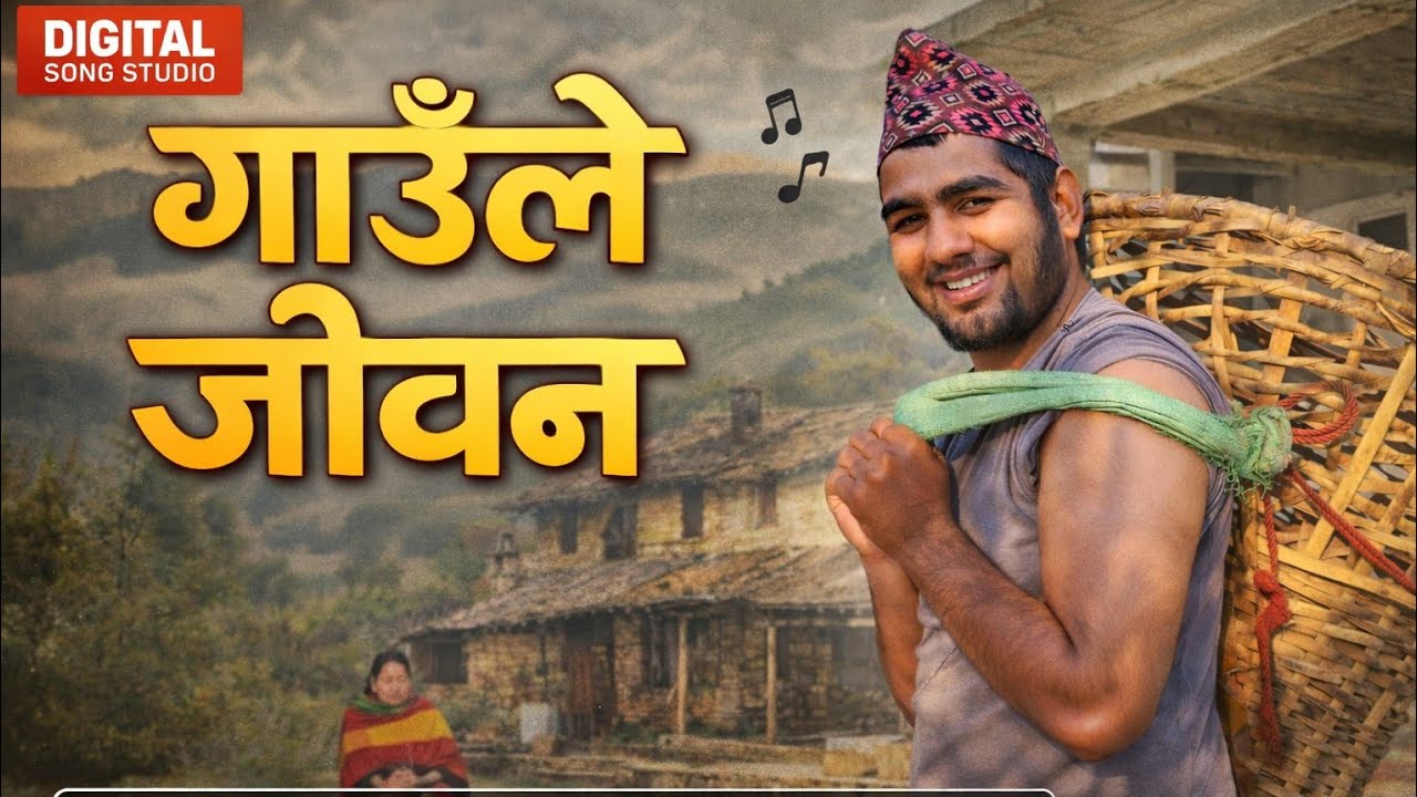 गाउँले जीवन | Gaunle Jeevan ।Heart Touching Nepali Village Song | Anil Chaulagain #Digitalsongstudio