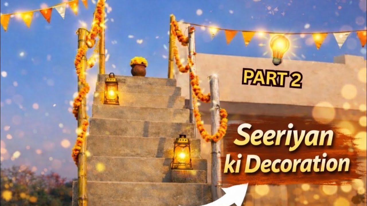 🔥 Roof Stairs Ki Beautiful Decoration | Part 2 | Simple & Amazing Idea