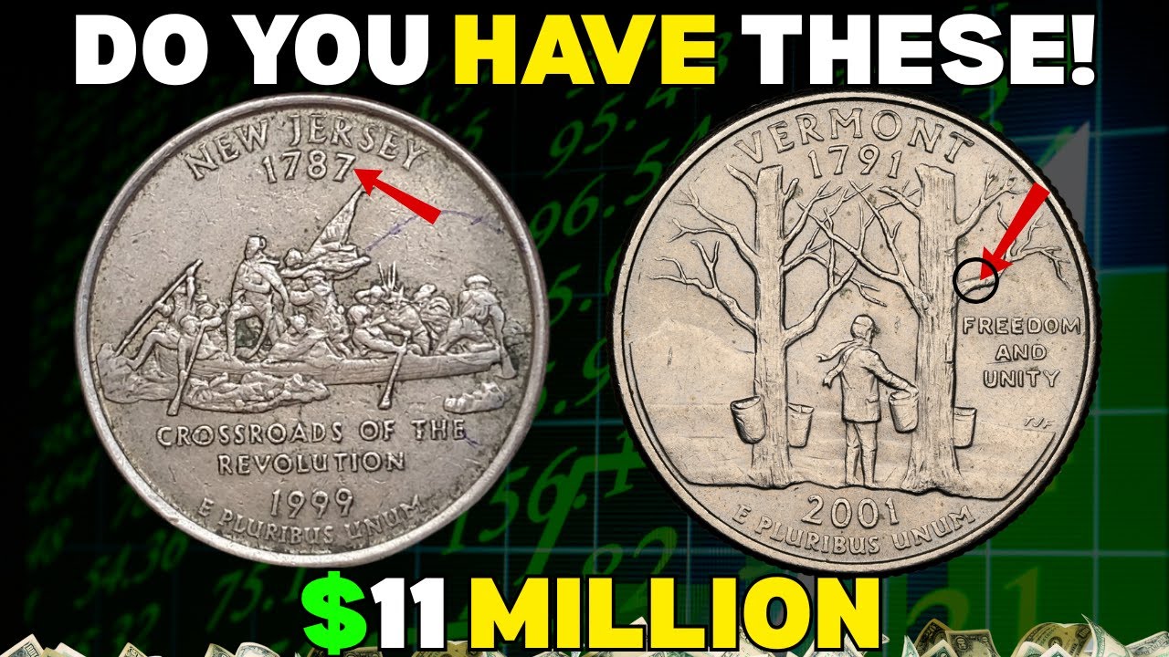 Top 10 Most Rare And Valuable State Quarters Worth Big Money in 2026 — Do You Have These???