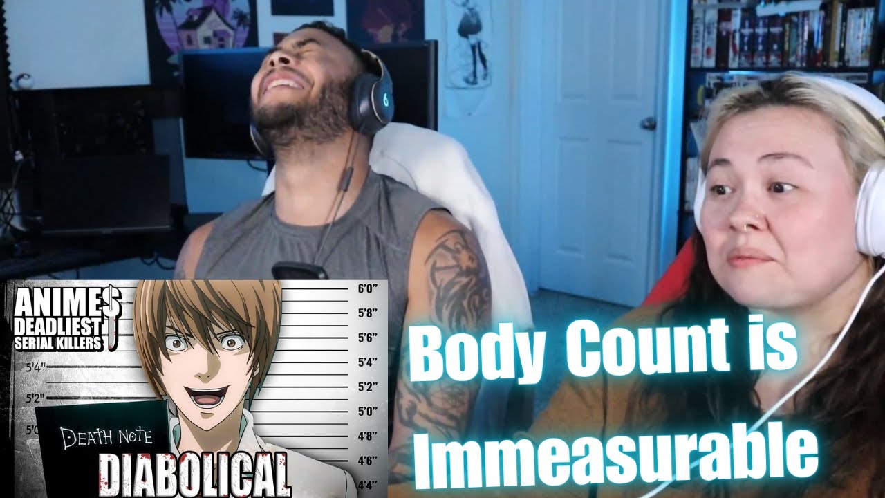 OtakuCouple реагирует на LIGHT YAGAMI: Самый смертоносный серийный убийца в аниме 2 (CJ Dachamp)