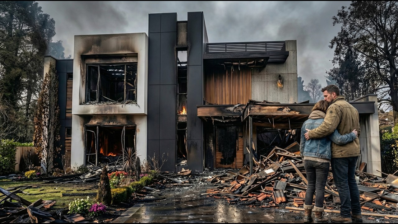 Rebuilding a Burned-Down House (ASMR) – Workers restore a luxury home destroyed by a missile attack.
