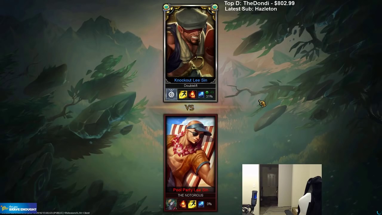 Doublelift vs. Bronze 1 Player Lee Sin vs Lee Sin 1v1