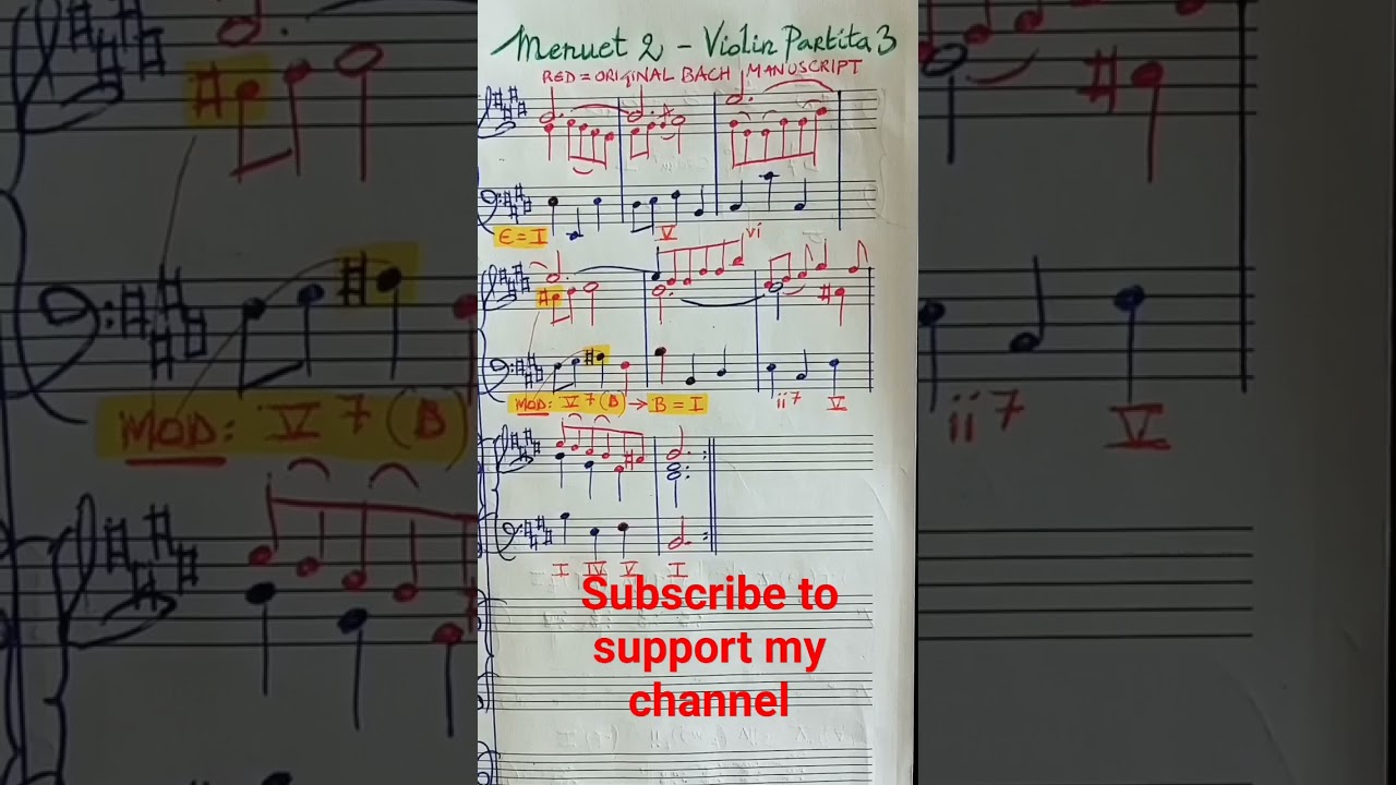 Violin Partita 3 for piano #bach #shorts #analysis #musictheory #soloviolin #partita #violin #jsb