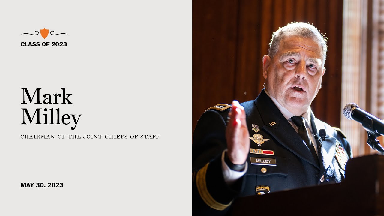 Gen. Mark A. Milley speaks at Princeton's ROTC Commissioning