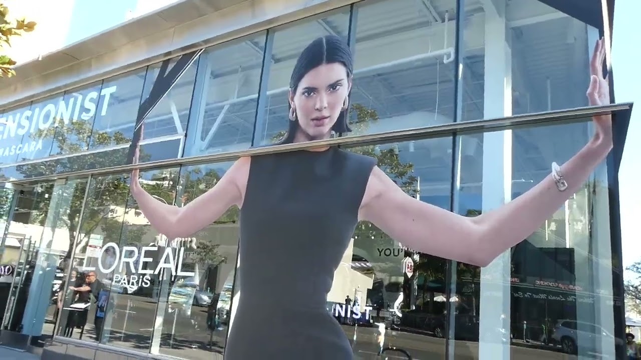 Loreal Pop Up Store Kendall Jenner Sunset Blvd Los Angeles California USA February 28, 2026