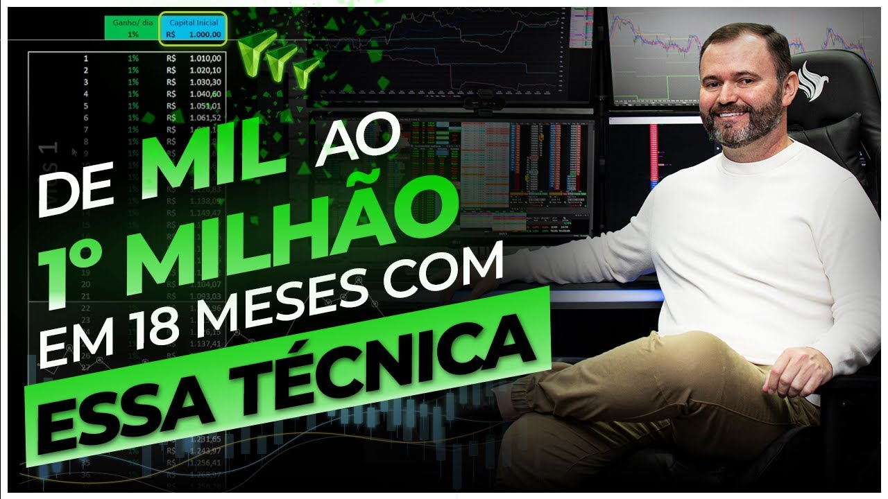🔴 Como fazer de MIL ao 1&ordm; MILH&Atilde;O em 18 meses | Planilha de DAY TRADE de curto prazo