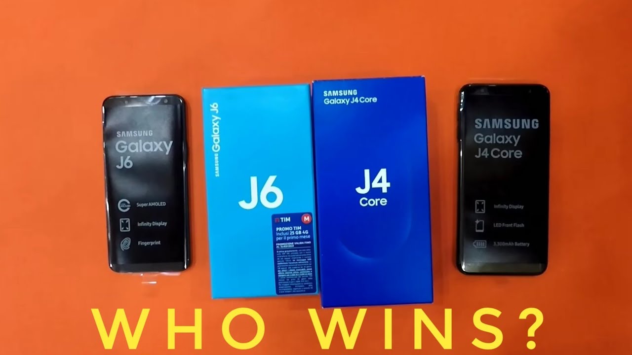 Samsung Galaxy J4 Core 2018 vs Samsung Galaxy J6 2018
