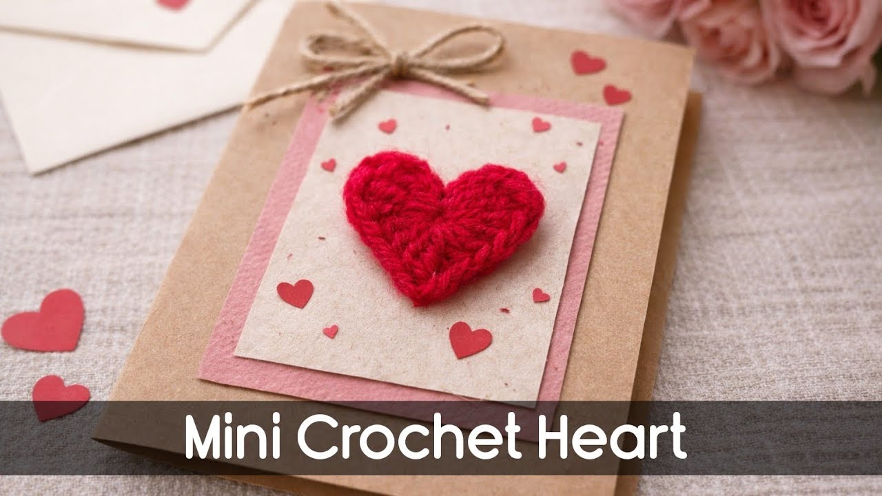 Tiny Crochet Heart  – Make It in Minutes!