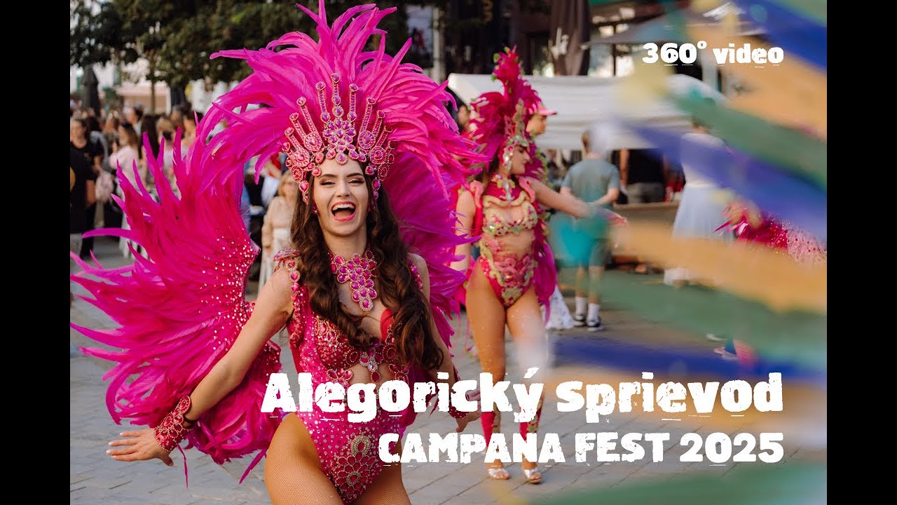 Alegorický sprievod z pohľadu bubna / CAMPANA Fest 2025 / VR