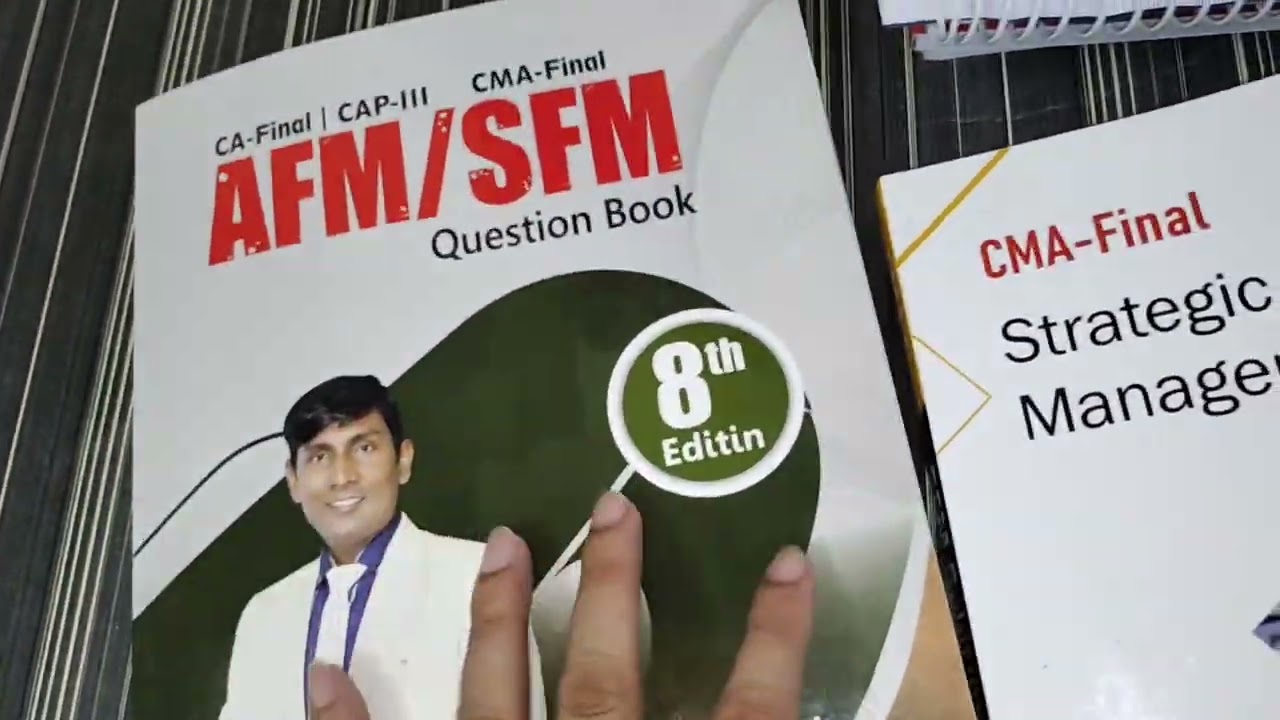 Full Detailed Unboxing of CMA Final SFM Books by  @canagendrasahsfm @CANagendraSah | #cma #cmafinal 