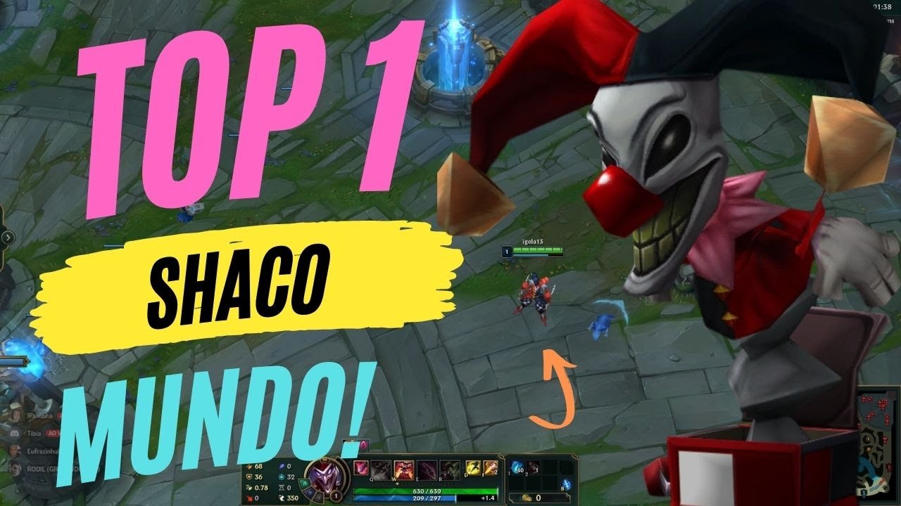 JOGUEI COM TOP 1 SHACO MUNDO!  (FESTINHA DO RODIL) CARA É BOM E MEU MELIOR AMIGO! KKKKKKKKKK